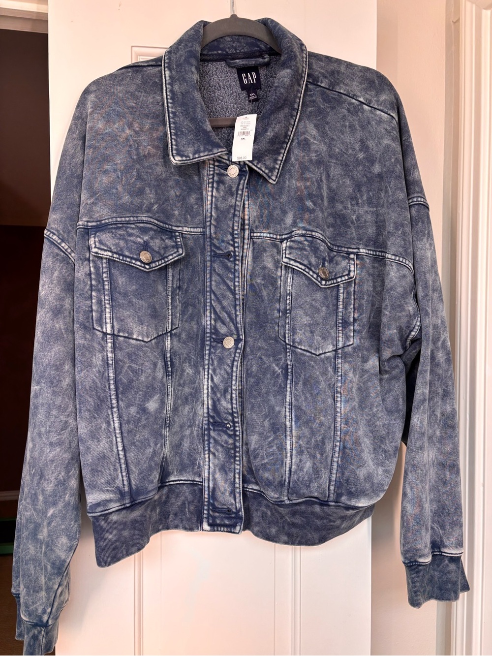 NWT Gap Sweatshirt Denim Jacket